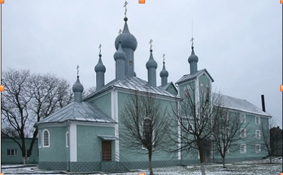 Monastýr Zesnutí přesv. Bohorodičky v obci Domboki u Mukačeva, kde sv. Alexij zesnul